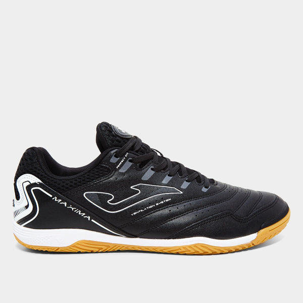 Chuteira Futsal Joma Maxima Unissex - Preto+Branco