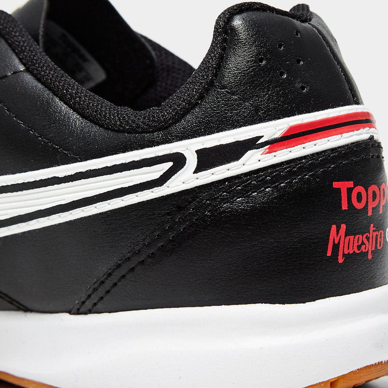 Chuteira Futsal Topper Maestro Club V Unissex - Preto+Vermelho