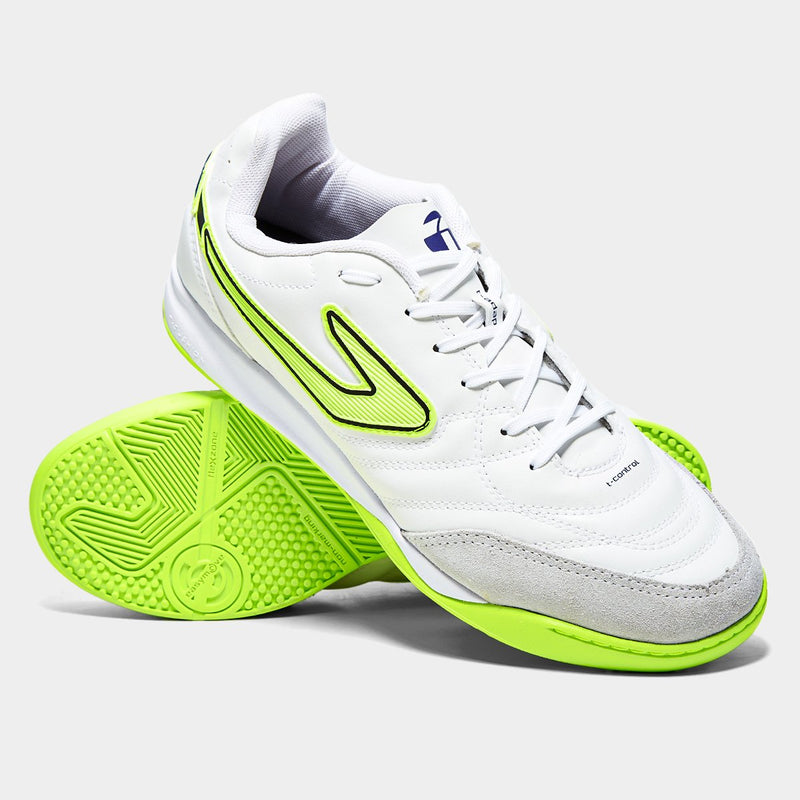 Chuteira Futsal Topper Maestro Club V Unissex - Branco+Verde