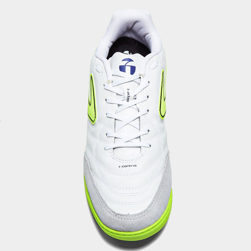 Chuteira Futsal Topper Maestro Club V Unissex - Branco+Verde